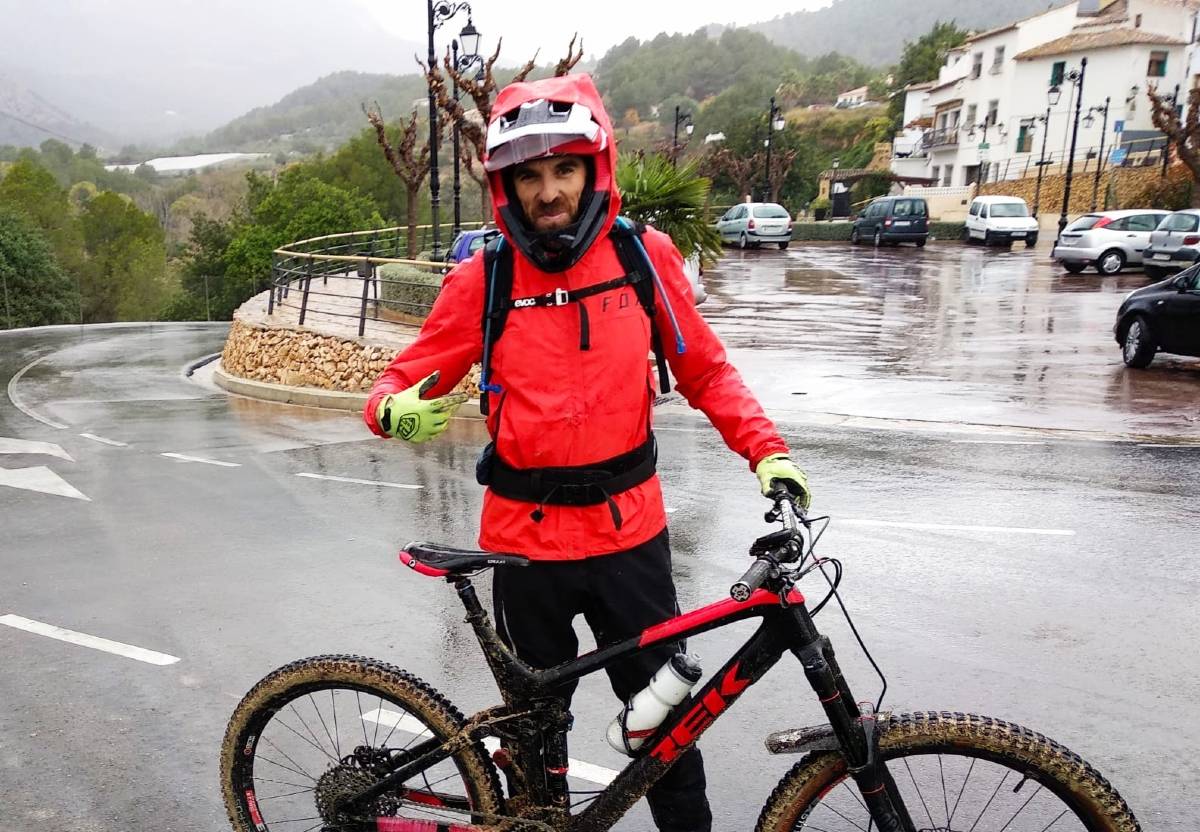 Chaqueta reflectante para la lluvia de ciclismo para hombre, a